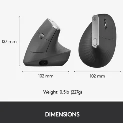 Logitech Datatilbehør|Ergonomi|MX Vertical Trådløs datamus