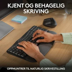 Logitech Datatilbehør|Tastatur|Mx Wave Keys Trådløst og ergonomisk tastatur