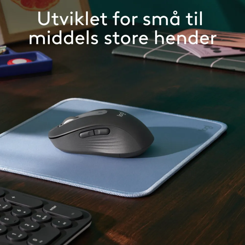 Logitech Datamus|Signature M650 Trådløs datamus Graphite