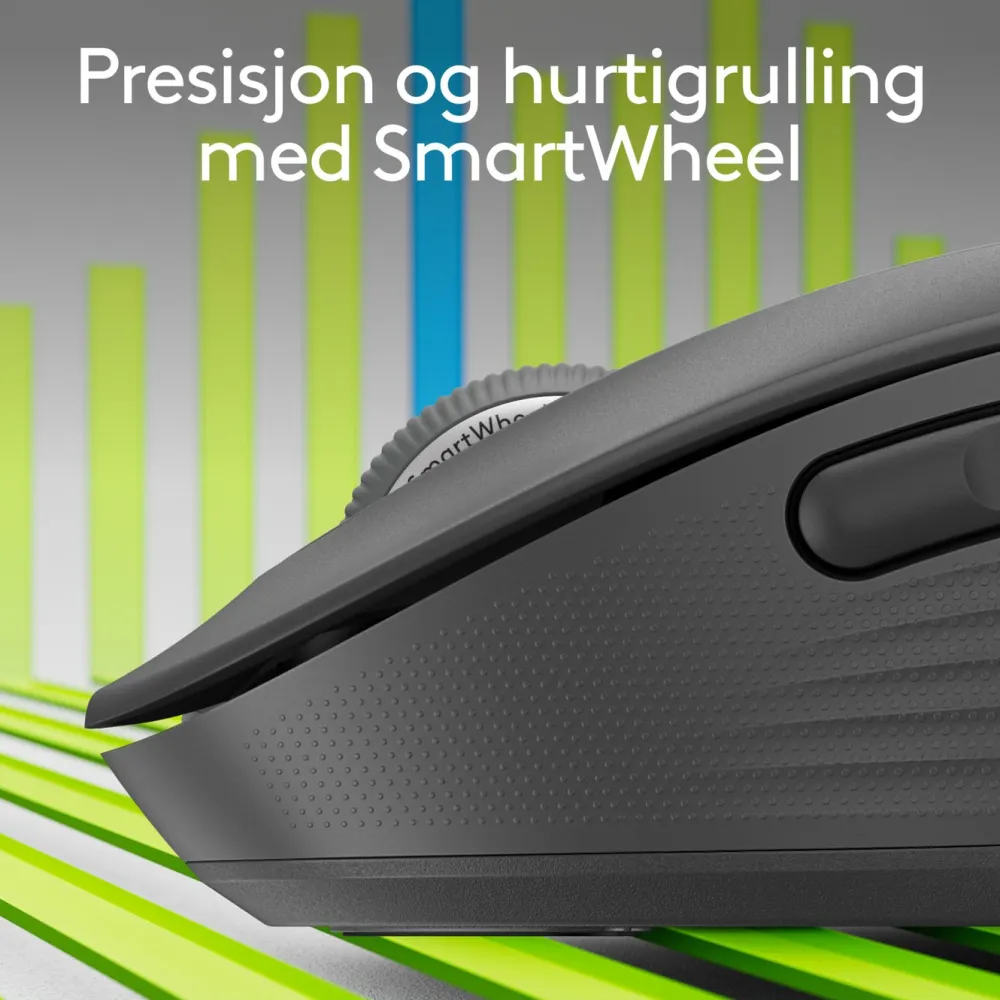 Logitech Datamus|Signature M650 Trådløs datamus Graphite