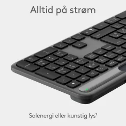 Logitech Tastatur|Gaming Tastatur|Signature Slim Solar+ Trådløst tastatur