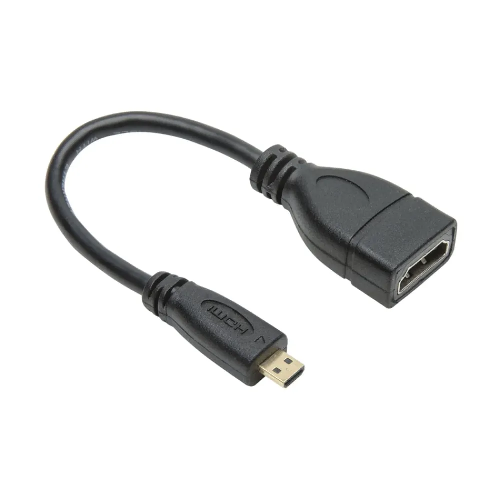 Luxorparts Hdmi|Kabler Og Adaptere|Adapter med Micro-HDMI til HDMI