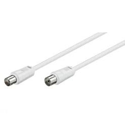 Luxorparts Kabler Til Tv|Antennekabel, hvit 10 m