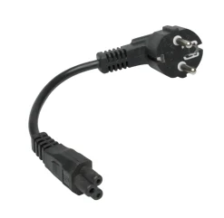 Luxorparts Strømledninger|Kabler Og Adaptere|Apparatkabel C5 svart 0,2 m