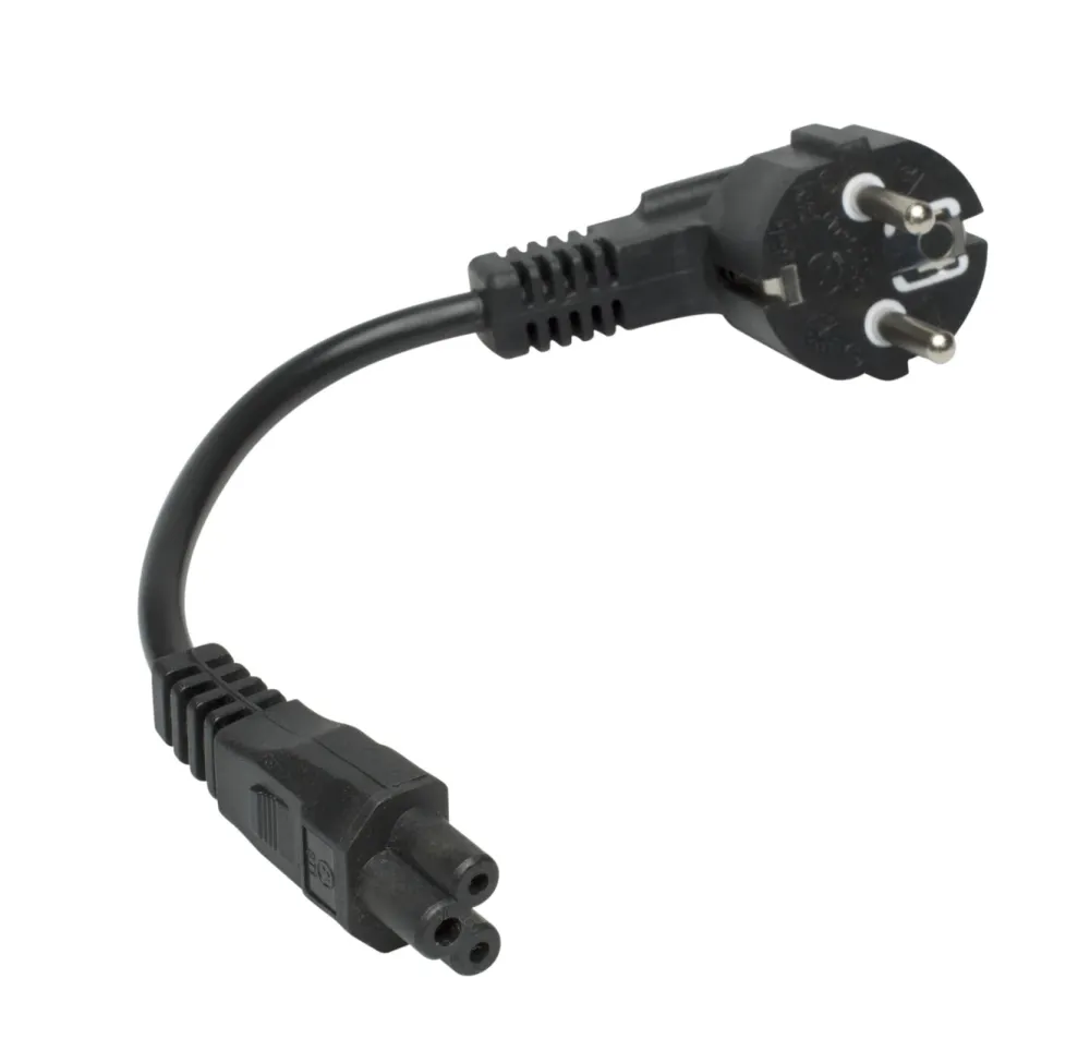 Luxorparts Strømledninger|Kabler Og Adaptere|Apparatkabel C5 svart 0,2 m