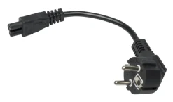 Luxorparts Strømledninger|Kabler Og Adaptere|Apparatkabel C5 svart 0,2 m