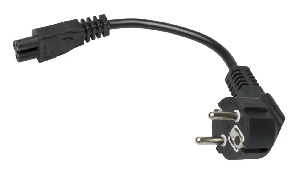 Luxorparts Strømledninger|Kabler Og Adaptere|Apparatkabel C5 svart 0,2 m