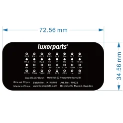 Luxorparts Verktøy|Bit-sett 32 deler