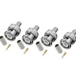 Luxorparts Kabler Til Tv|Måleinstrumenter|BNC-hannkontakt for krymping 4-pk.