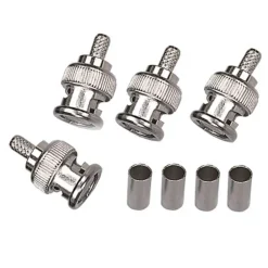 Luxorparts Kabler Til Tv|Måleinstrumenter|BNC-hannkontakt for krymping 4-pk.