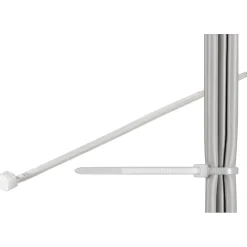 Luxorparts Kabelhåndtering|Elektrisk Installasjon|Buntebånd 300 x 4,8 mm 100-pk. gjennomsiktig