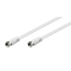 Luxorparts Kabler Til Tv|F-kabel, hvit 15 m
