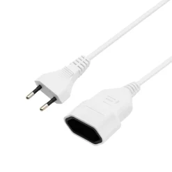 Luxorparts Strømledninger|Sterkstrøm|Forlengelseskabel - Ujordet (EU) 15 cm 5-pk.
