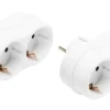 Luxorparts Strømledninger|Sterkstrøm|Grenuttak 2-veis 2-pk.
