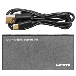 Luxorparts Hdmi|Kabler Og Adaptere|HDMI Splitter 8K 2-veis