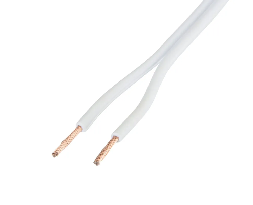 Luxorparts Lyd- & Videokabler|Høyttalerkabel 1,5 mm², hvit 25 m