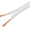 Luxorparts Lyd- & Videokabler|Høyttalerkabel OFC 0,75 mm², hvit 25 m