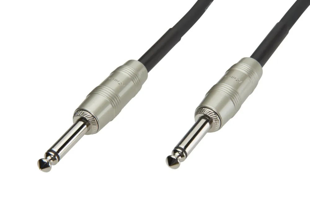Luxorparts Lyd- & Videokabler|Kabler For Lyd|Instrumentkabel 6,3 mm 10 m, Svart