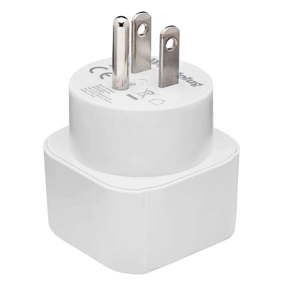 Luxorparts Reiseeffekter|Overfallsalarm|Jordet reiseadapter USA