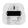 Luxorparts Reiseeffekter|Overfallsalarm|Jordet reiseadapter Storbritannia