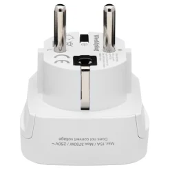 Luxorparts Reiseeffekter|Overfallsalarm|Jordet universalreiseadapter til Norge