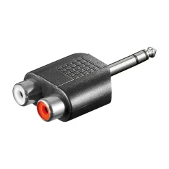 Luxorparts Lyd- & Videokabler|Kabler For Lyd|Lydadapter RCA til 6,3 mm
