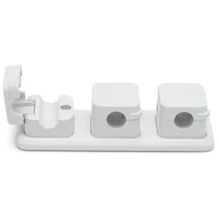 Luxorparts Kabelhåndtering|Elektrisk Installasjon|Magnetisk kabelklemme med base Hvit (6-pk.)