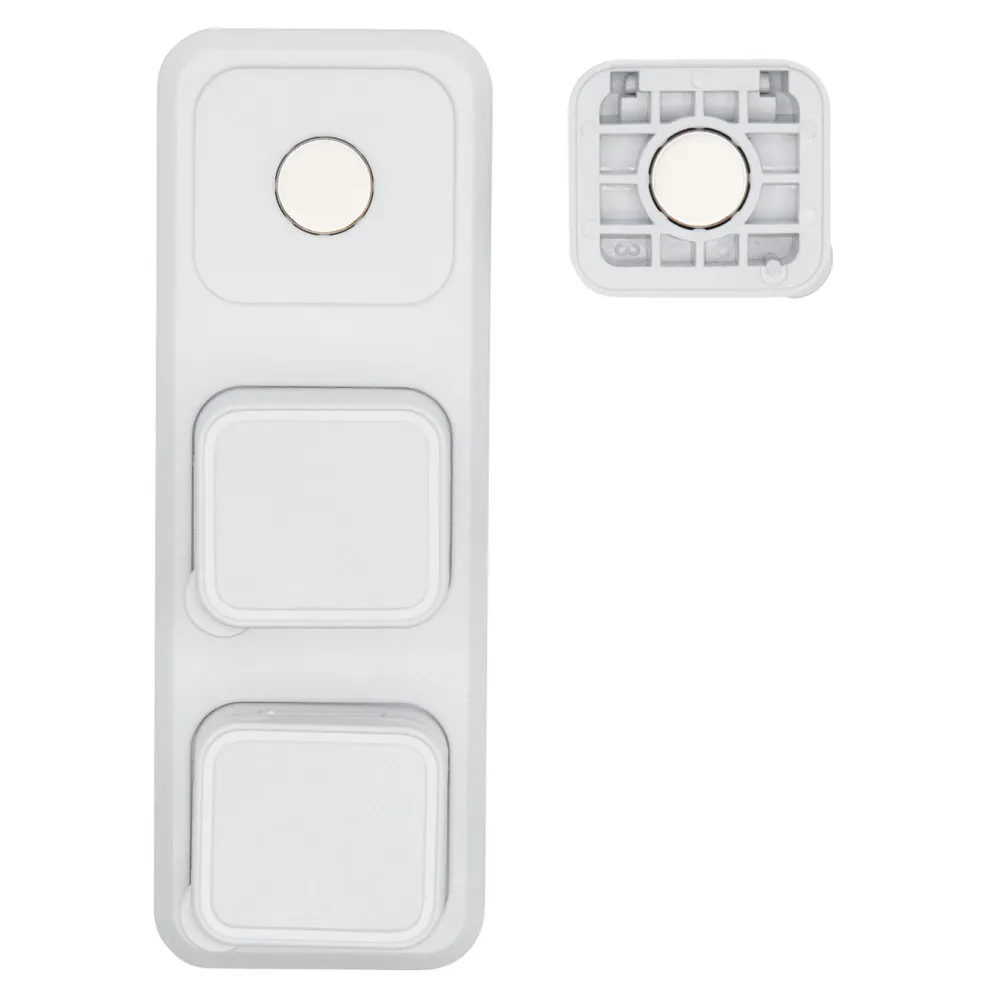 Luxorparts Kabelhåndtering|Elektrisk Installasjon|Magnetisk kabelklemme med base Hvit (6-pk.)
