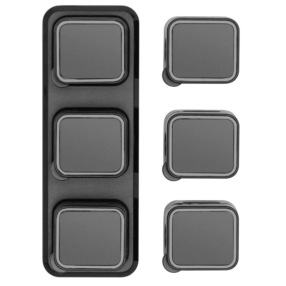 Luxorparts Kabelhåndtering|Elektrisk Installasjon|Magnetisk kabelklemme med base Svart (6-pk.)