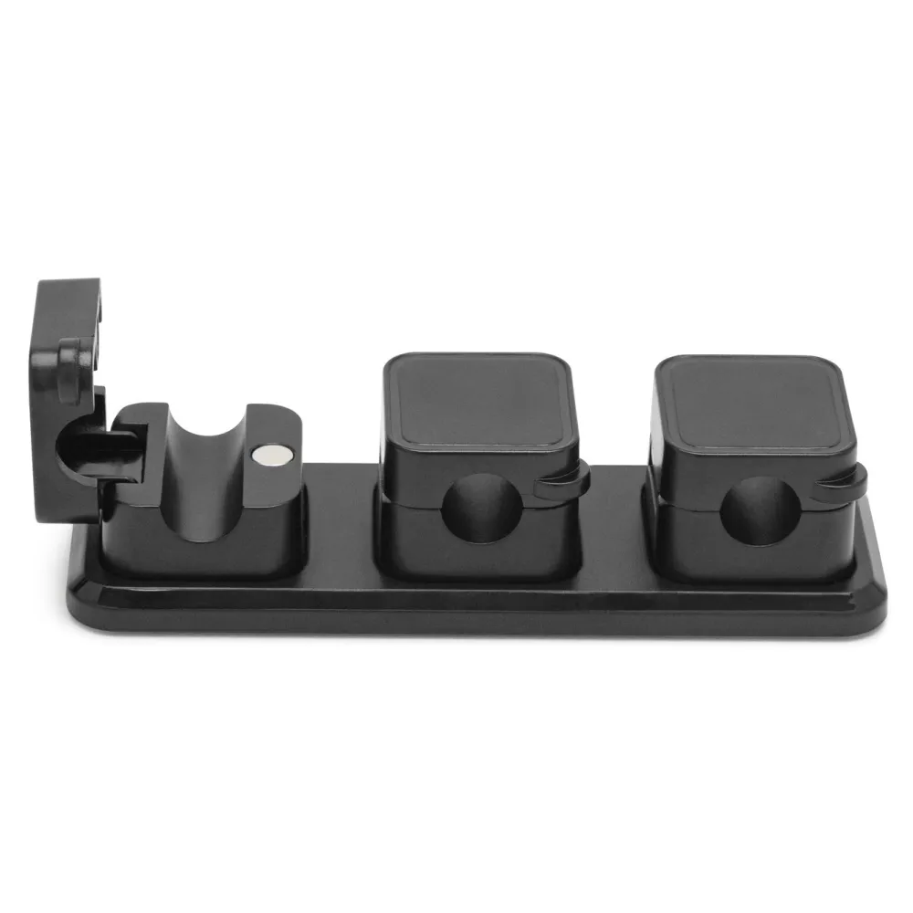 Luxorparts Kabelhåndtering|Elektrisk Installasjon|Magnetisk kabelklemme med base Svart (6-pk.)