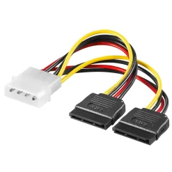 Luxorparts Kabler Til Datamaskin|Datamaskinkomponenter|Molex til SATA-strømforgrening 4-pin