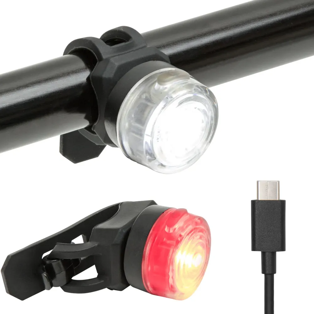 Luxorparts Fritid|Sykkelbelysning|Oppladbare sykkellykter