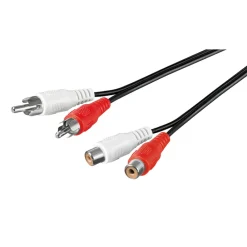 Luxorparts Lyd- & Videokabler|RCA-forlengelseskabel, 2 x RCA 1,5 m
