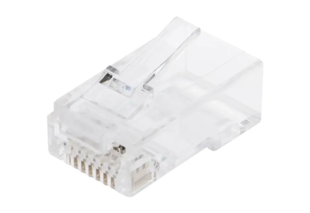 Luxorparts Mobilt Bredbånd Og Rutere|Nettverkskabler|RJ45-kontakt for rund Cat. 6 UTP-kabel, 20-pk.