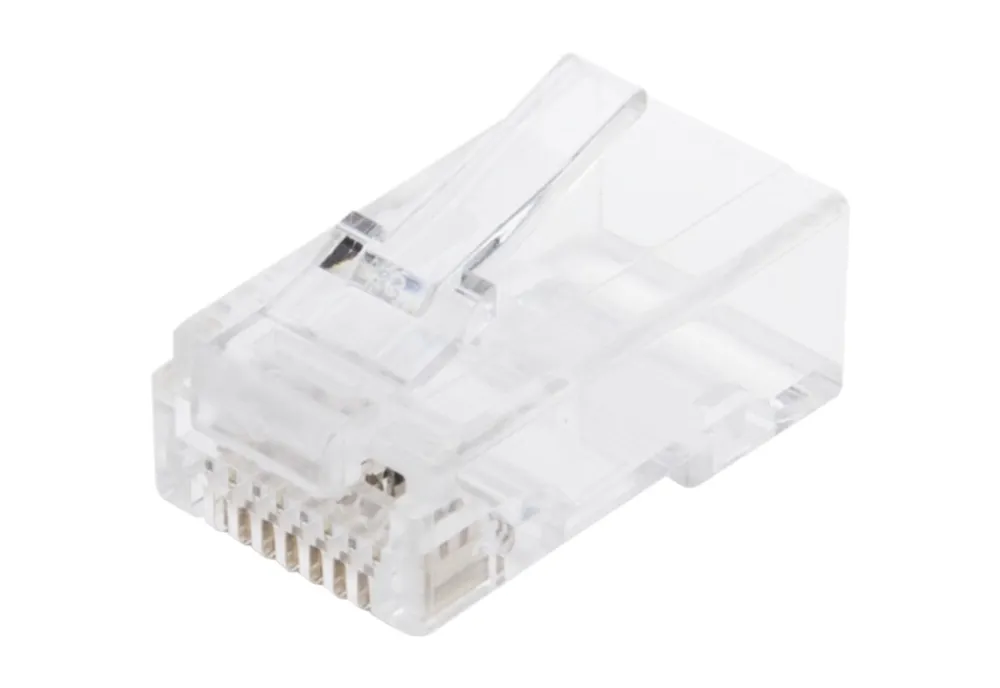 Luxorparts Mobilt Bredbånd Og Rutere|Nettverkskabler|RJ45-kontakt for rund Cat. 6 UTP-kabel, 20-pk.
