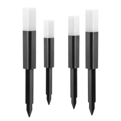 Luxorparts Utendørs Belysning|125 Solcelledrevet pullert 4-pk.