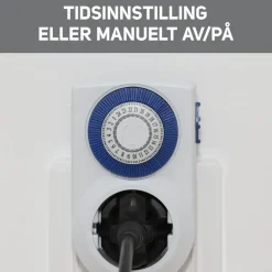 Luxorparts Sterkstrøm|Tidsbryter 24 t jordet 2-pk.