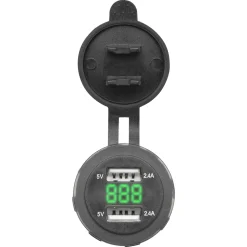 Luxorparts Biltilbehør|USB-lader for panelmontering