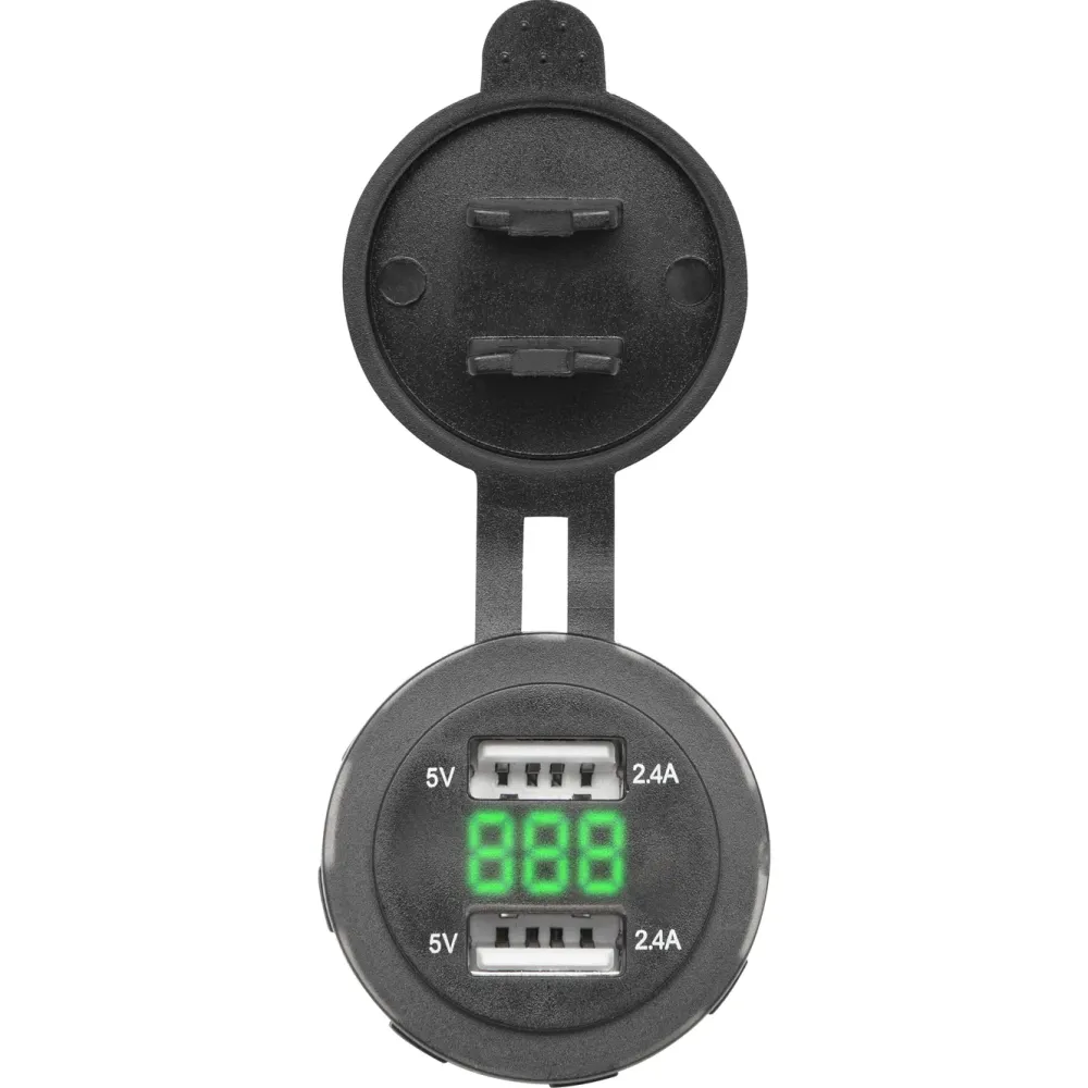 Luxorparts Biltilbehør|USB-lader for panelmontering
