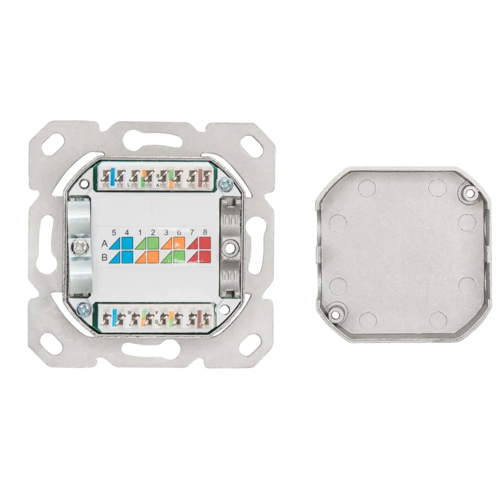 Luxorparts Kabler For Nettverk|Tilbehør Og Installasjon|Utenpåliggende FTP-nettverksuttak Cat. 6 2-ports