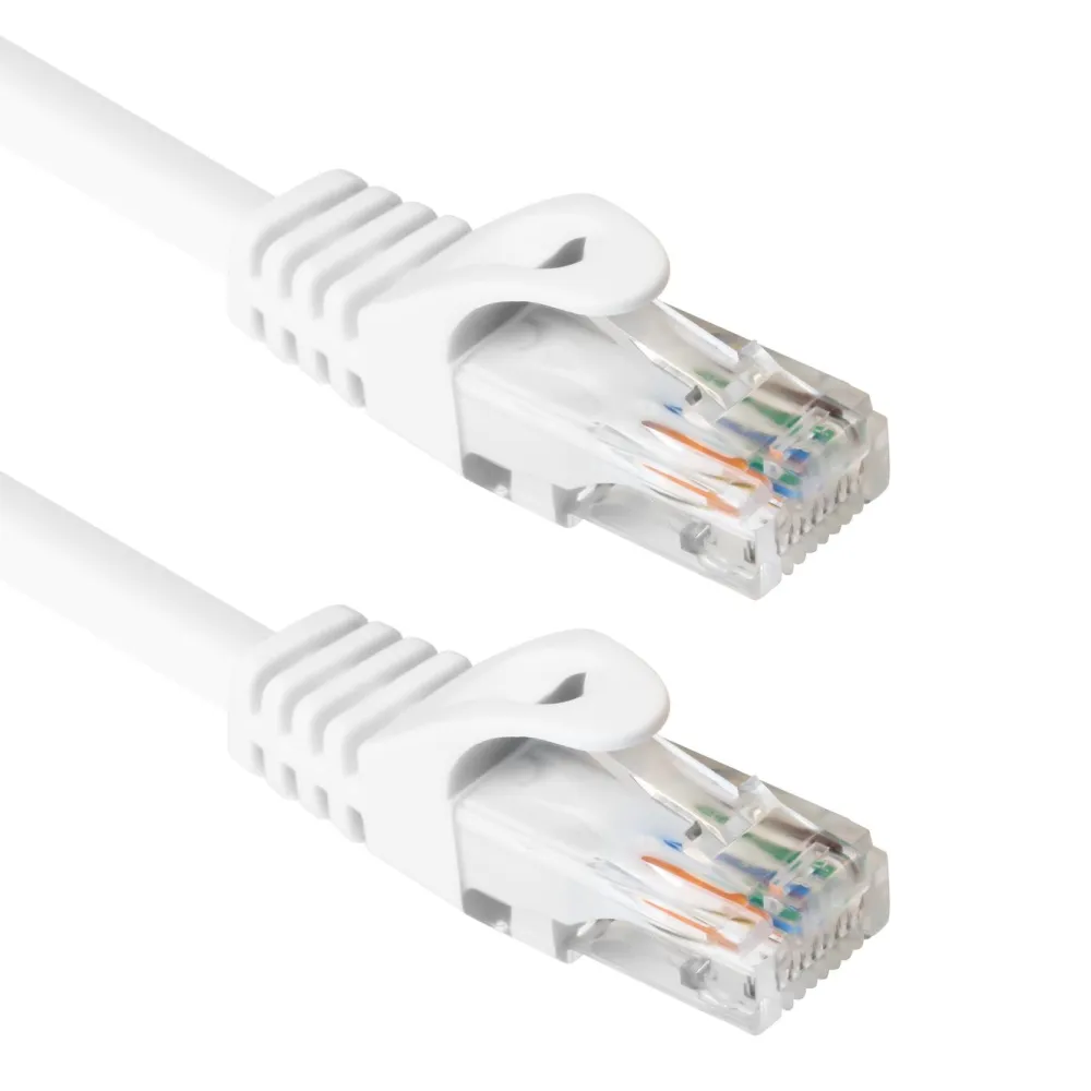 Luxorparts Nettverkskabler|Mobilt Bredbånd Og Rutere|UTP-nettverkskabel Cat. 6 Hvit 1,0 m