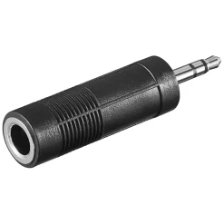 Kjell Lyd- & Videokabler|Kabler For Lyd|Lydadapter 6,3 mm til 3,5 mm - Stereo