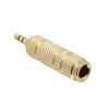 Kjell Lyd- & Videokabler|Kabler For Lyd|Lydadapter 6,3 mm til 3,5 mm, stereo, gull