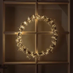 Kjell Lyslenker|Julelys|Lyskrans Ring 936 LED Ø50 cm (sølv)