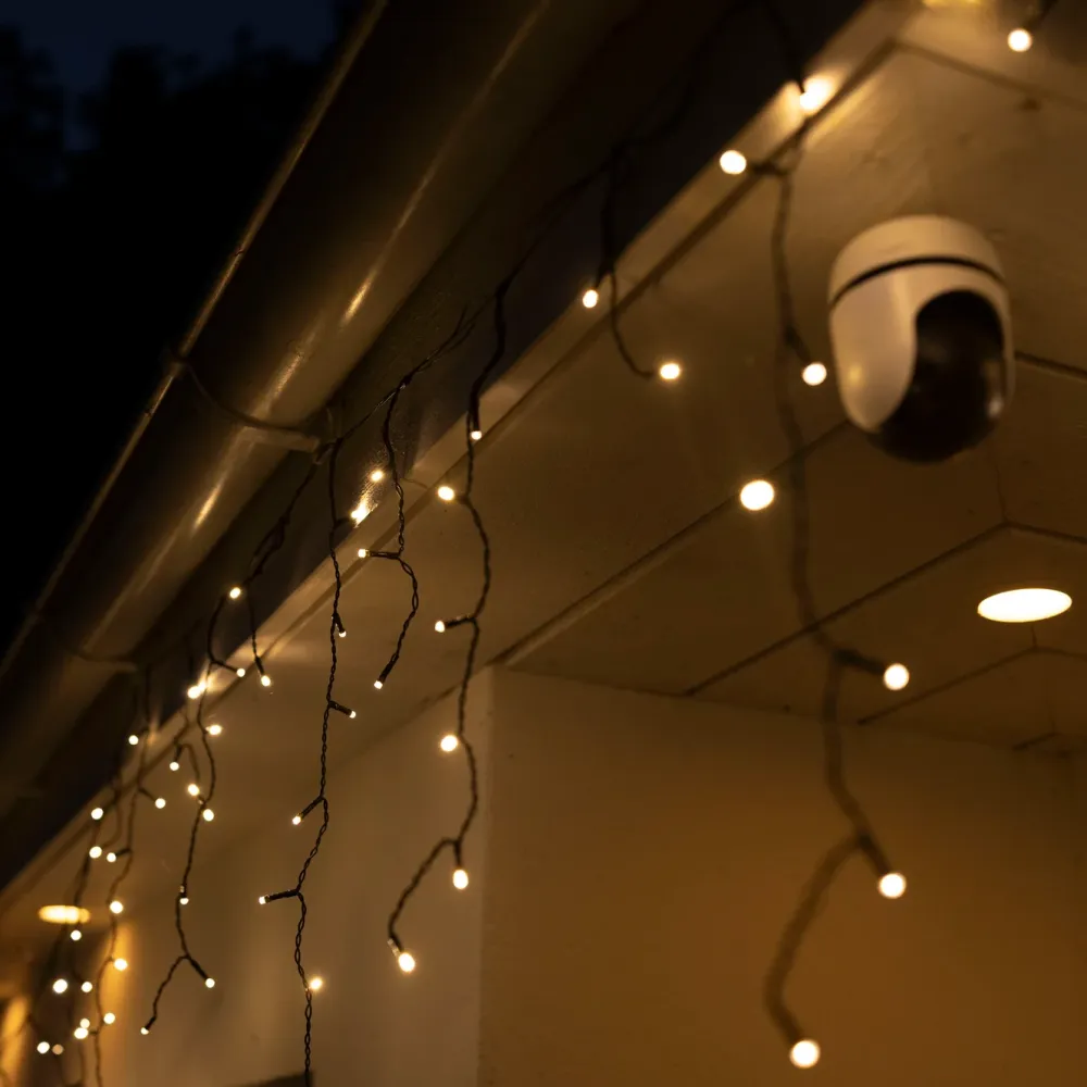Kjell Lyslenker|Julelys|Lyslenke Istapp 360 LED 10,65 m (svart)
