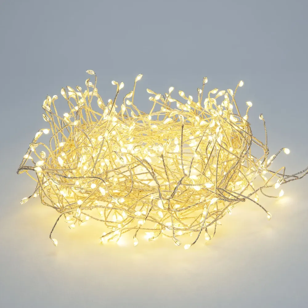 Kjell Lyslenker|Julelys|Lyslenke Klynge 460 LED 5 m (sølv)