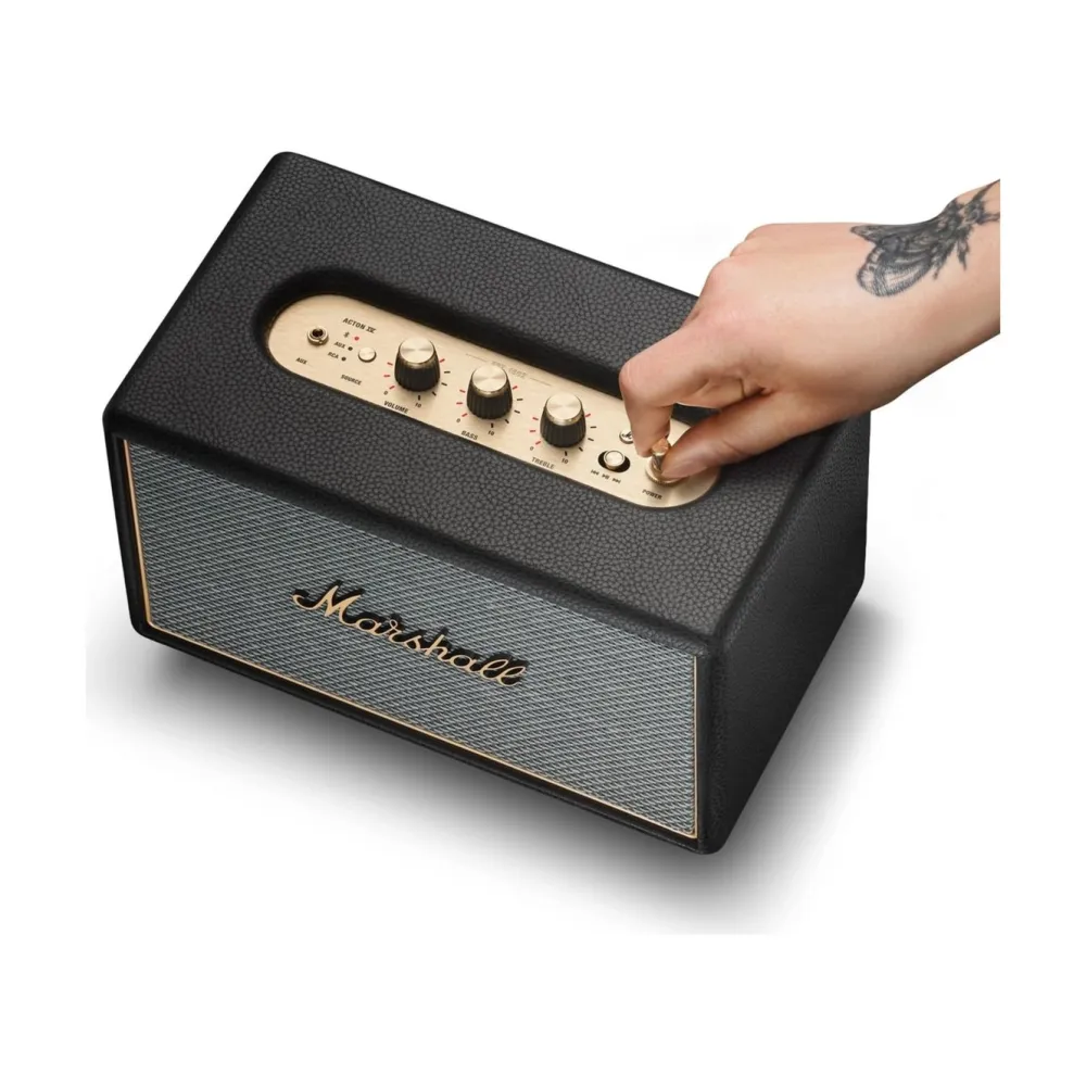 Marshall Høyttaler|Stemmeassistenter|Acton IV Bluetooth-høyttaler Sort