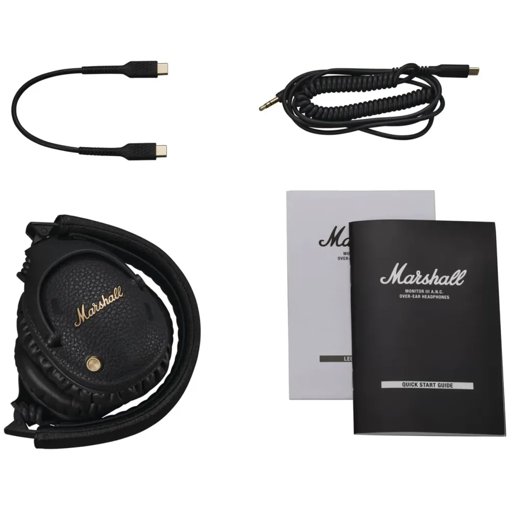 Marshall Hodetelefoner Og Hodesett|Monitor III A.N.C. Trådløse over-ear-hodetelefoner - Svart