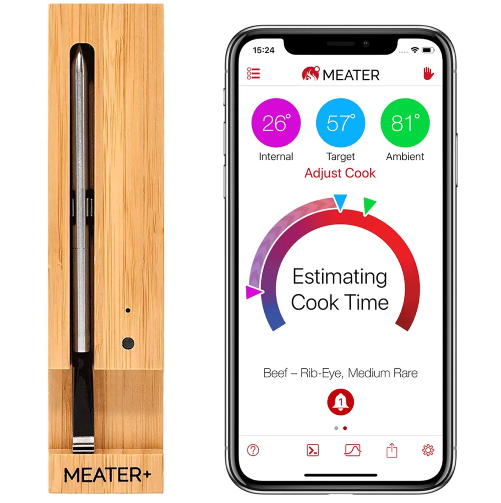 Meater Kjøkken Og Spisestue|+ Trådløst grilltermometer og repeater for mobilen
