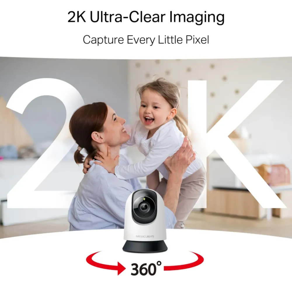 Mercusys Kameraovervåking|MC210 – Pan/Tilt Home Security wifi overvåkingskamera
